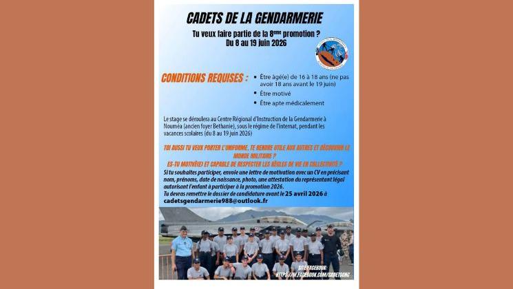 8ième promos cadets de la gendarmerie